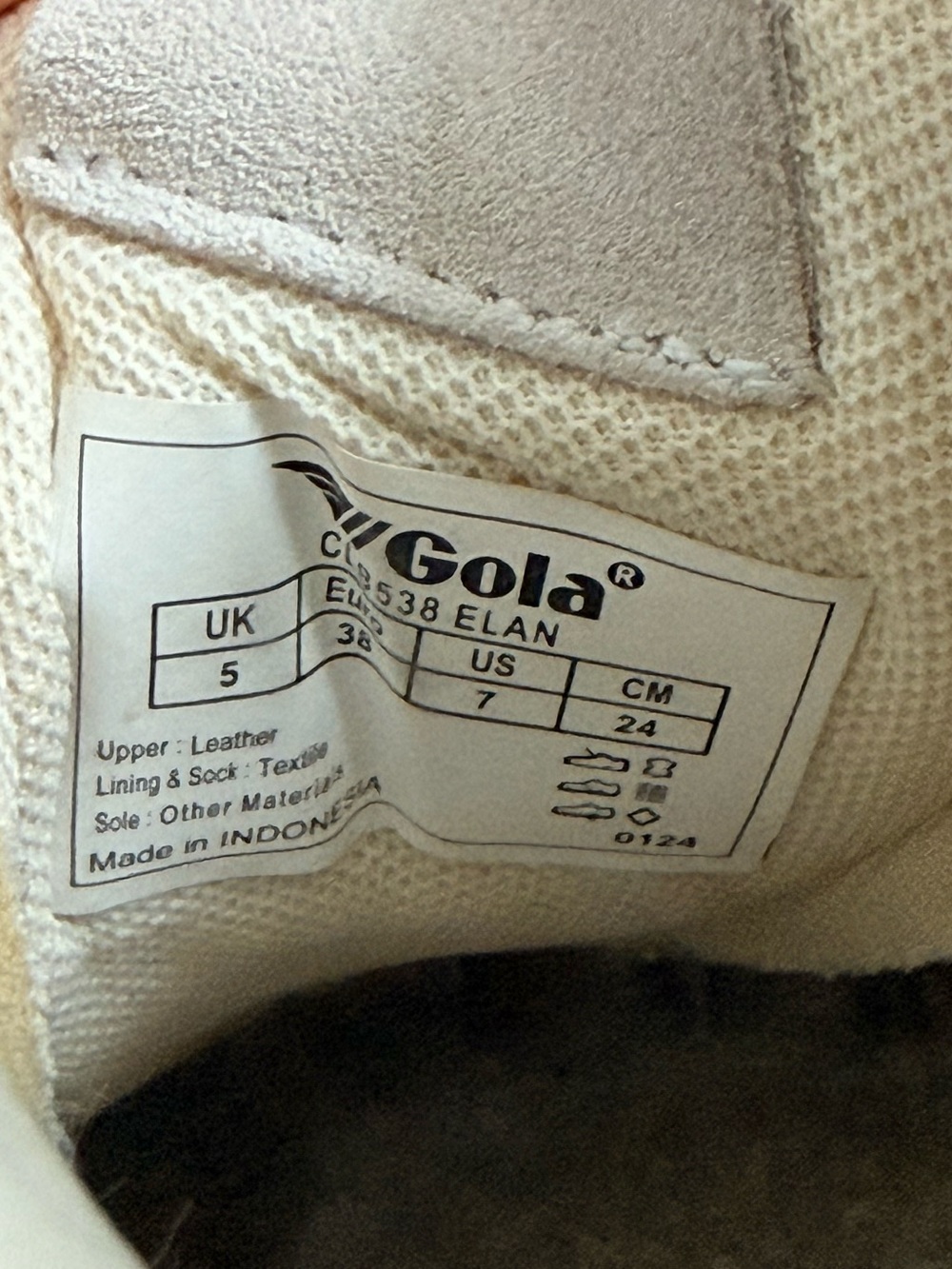 Gola Elan Sneakers Green White Women’s Size 7 - Picture 6 of 6